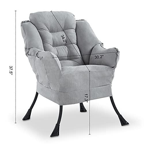 Modern Lazy Chair シングル のんびりソファ 快適 リクライニング アームチェア ソフト ラウンジチェア サイドポ 並行輸入品 | Modern | 07