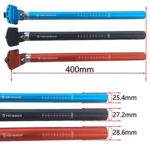 【並行輸入品】Teyssor 自転車シートポスト 25.4/27.2/28.6/30.9/31.6mm 自転車シートポスト 400mm 調整可能の画像