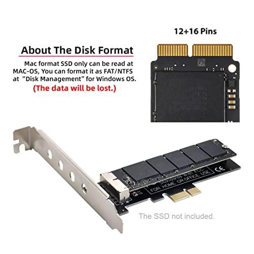 xiwai PCI Express PCI E 1X   12+16ピン 2013 2017 Mac Pro Air SSD 変換 並行輸入品｜import-tabaido｜05