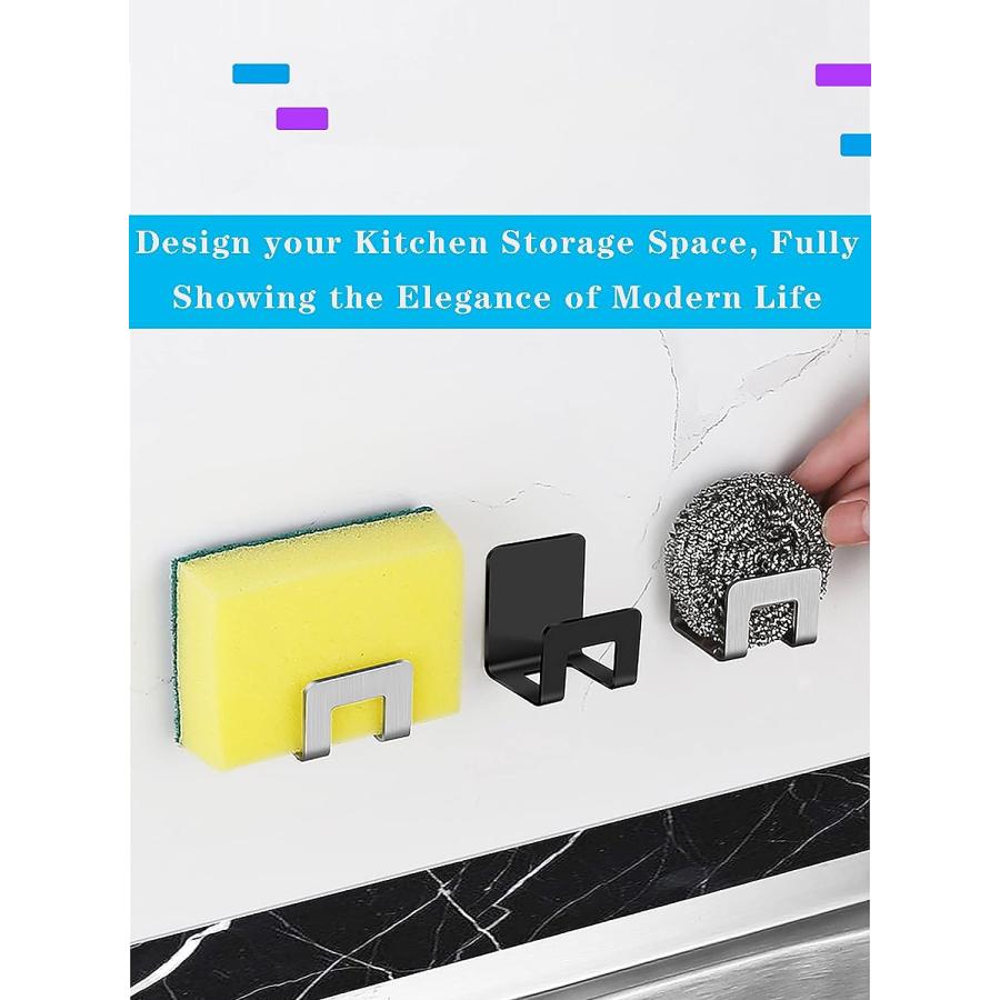 【並行輸入品】Envibe Sponge Holder  2 Pack Sponge Holder for Kitchen Sink  Easy_4