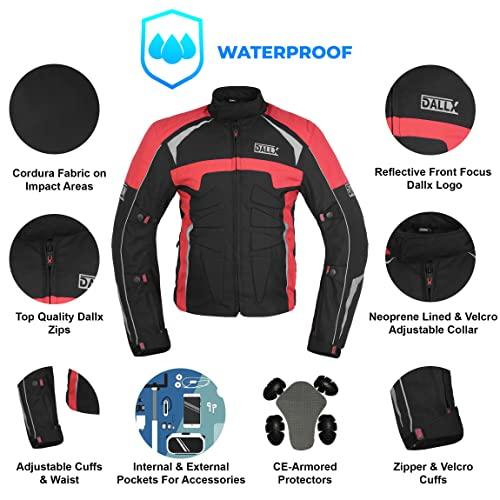 【並行輸入品】DALLX Waterproof Textile Motorcycle Riding Jacket for Men Dualspの画像