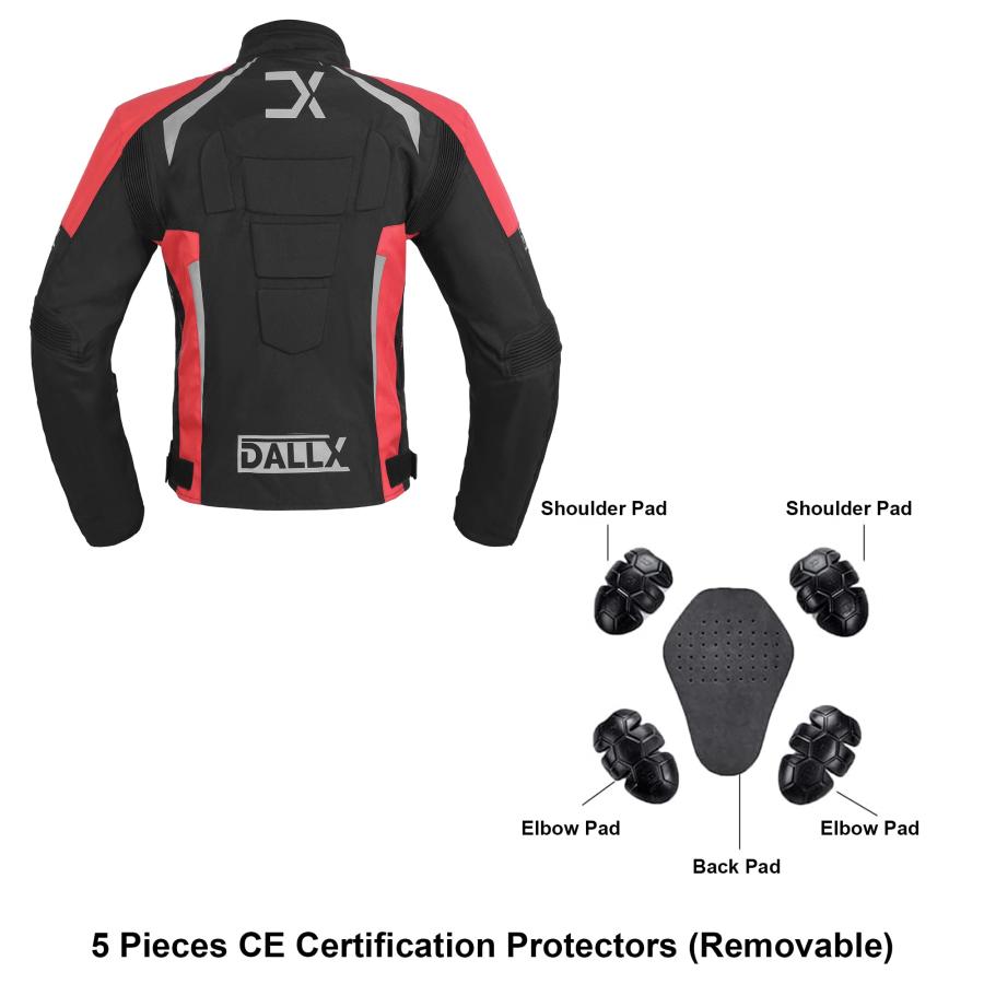 【並行輸入品】DALLX Waterproof Textile Motorcycle Riding Jacket for Men Dualspの画像