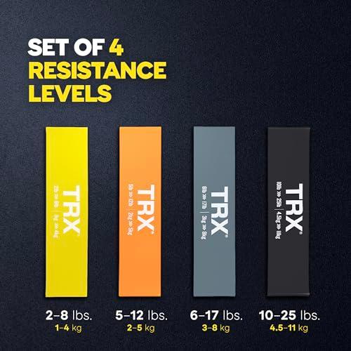 TRX 【並行輸入品】TRX ER 12インチミニバンド、4個セット Training