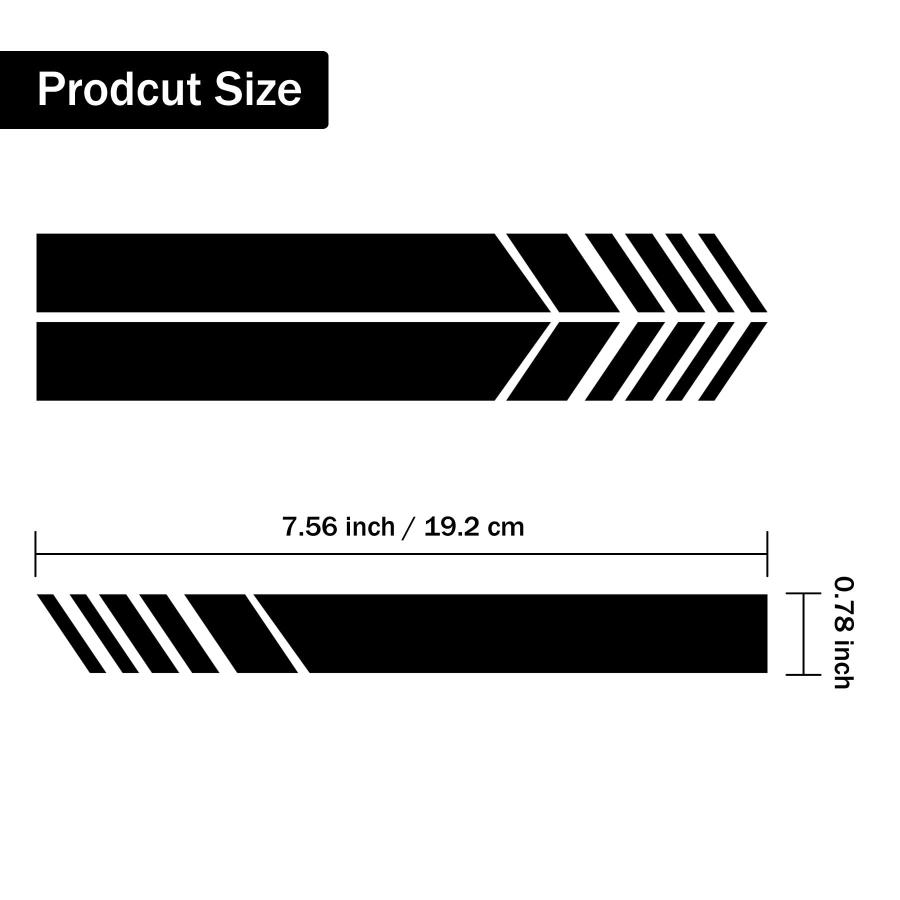 【並行輸入品】SINGARO Car Exterior Accessories Rear View Mirror Stickers Decor_3
