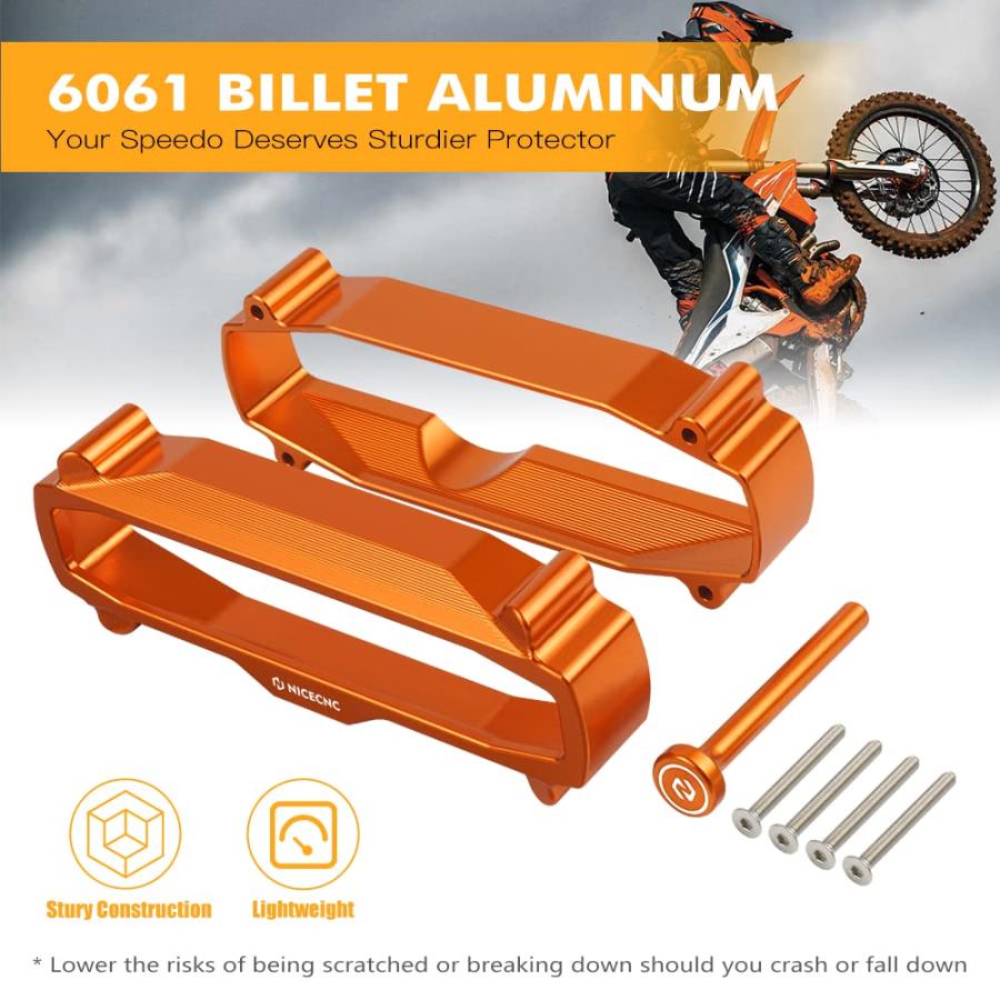 【並行輸入品】NICECNC Orange Speedo Odometer Protector Guard Cover Compatible | ブランド登録なし | 09