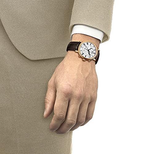 【並行輸入品】Tissot メンズ Carson プレミアムクロノグラフ 316Lステンレススチールケース ローズゴールドPVDコーティング スの画像