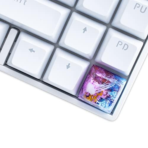 Ocean Key Artisan KeyCap DIY交換用ハンドメイド樹脂キーキャップ 青紫のクラゲのキーキャップ スイッチゲ 並行輸入品｜import-tabaido｜08