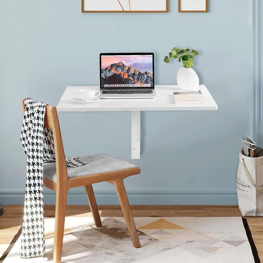 【並行輸入品】COSTWAY Wall Mounted Folding Table 31.5inch x 23.5inch Drop-Leaf　並行_1