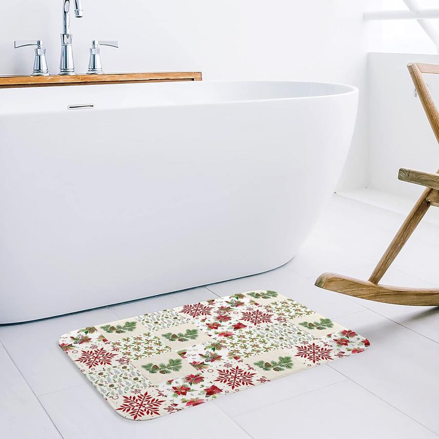 【並行輸入品】Christmas Front Door Mats Outdoor Indoor Kitchen Mat Element Spli 並行の画像