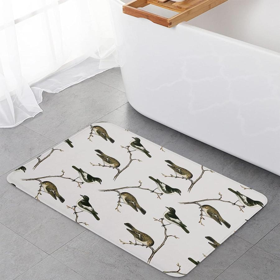 【並行輸入品】Prironde Christmas Front Door Mats Outdoor Indoor Kitchen Mat Bir 並行の画像