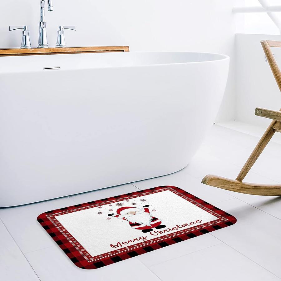 【並行輸入品】Christmas Front Door Mats Outdoor Indoor Kitchen Mat Merry Gnome  並行の画像