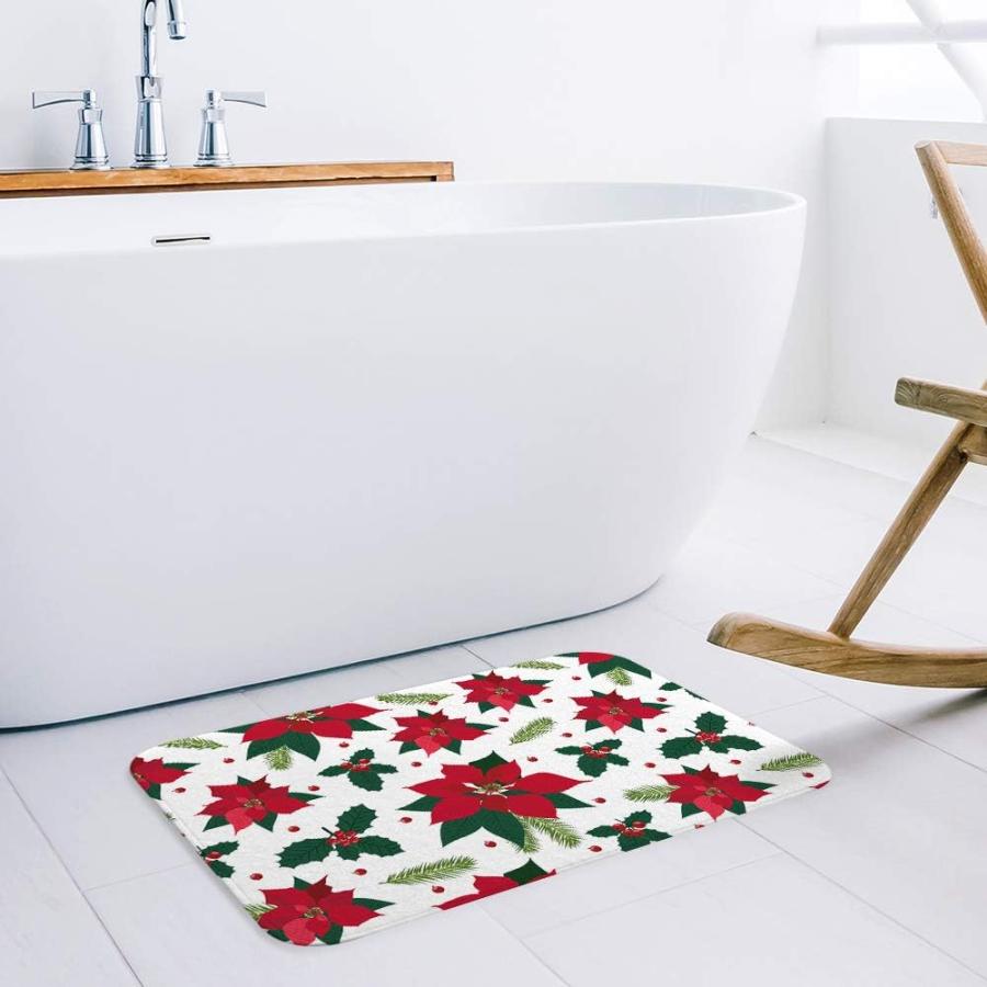 【並行輸入品】Prironde Christmas Front Door Mats Outdoor Indoor Kitchen Mat The 並行の画像