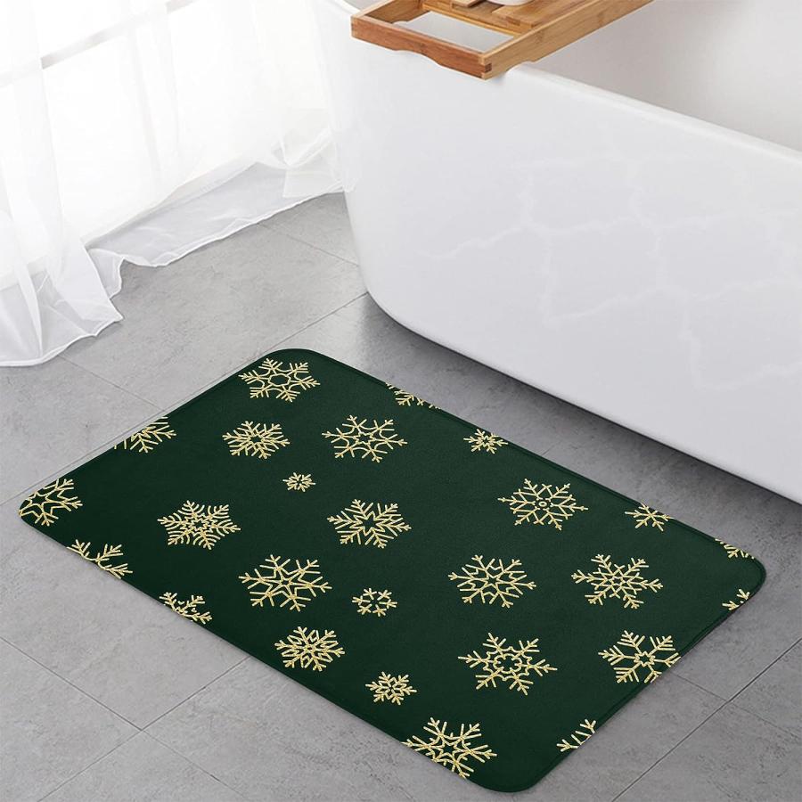【並行輸入品】Prironde Christmas Front Door Mats Outdoor Indoor Kitchen Mat Sno 並行の画像
