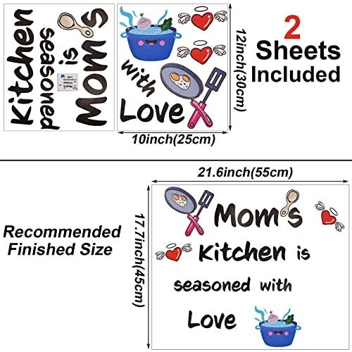 【並行輸入品】Maydahui Mom‘s Kitchen is Seasoned with Love Wall Stickers Kitch_4