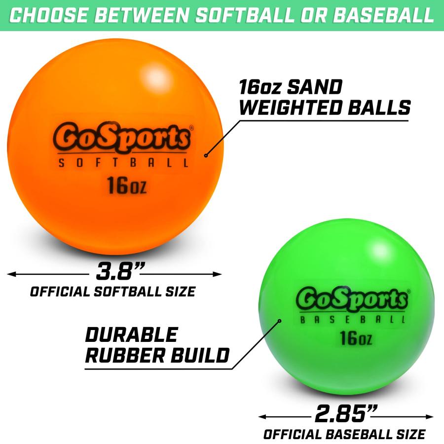 【並行輸入品】GoSports 3.82 inch Weighted Training Softballs 6 Pack   Hittingの画像