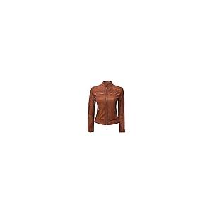 お買い得モデル Decrum Brown Womens Lambskin Leather Jacket | [1313715] Brown Ca 並行輸入品