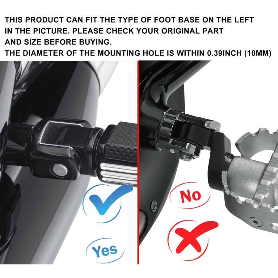 ブランド登録なし - 【並行輸入品】FENRIR Motorcycle Foot Pegs 360° Roating MX Chopper Bobber Thug