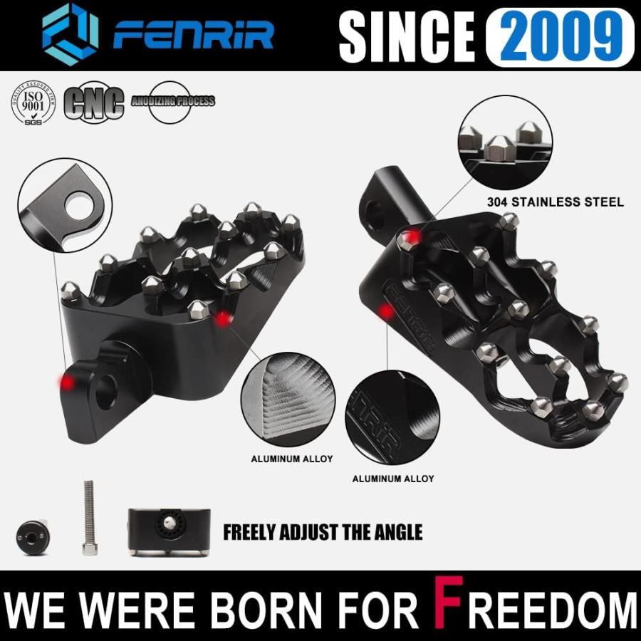 ブランド登録なし - 【並行輸入品】FENRIR Motorcycle Foot Pegs 360° Roating MX Chopper Bobber Thug