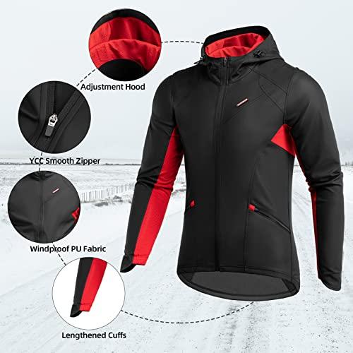 【並行輸入品】ROCKBROS Winter Cycling Jacket for Men Windproof Thermal Breatha_4