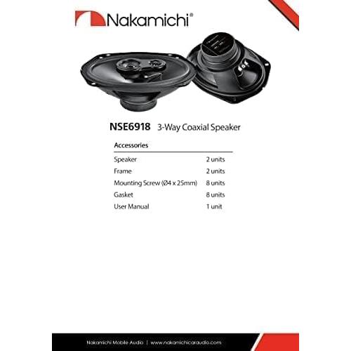 Nakamichi（ナカミチ） 【並行輸入品】Nakamichi NSE6918 6x9 inches