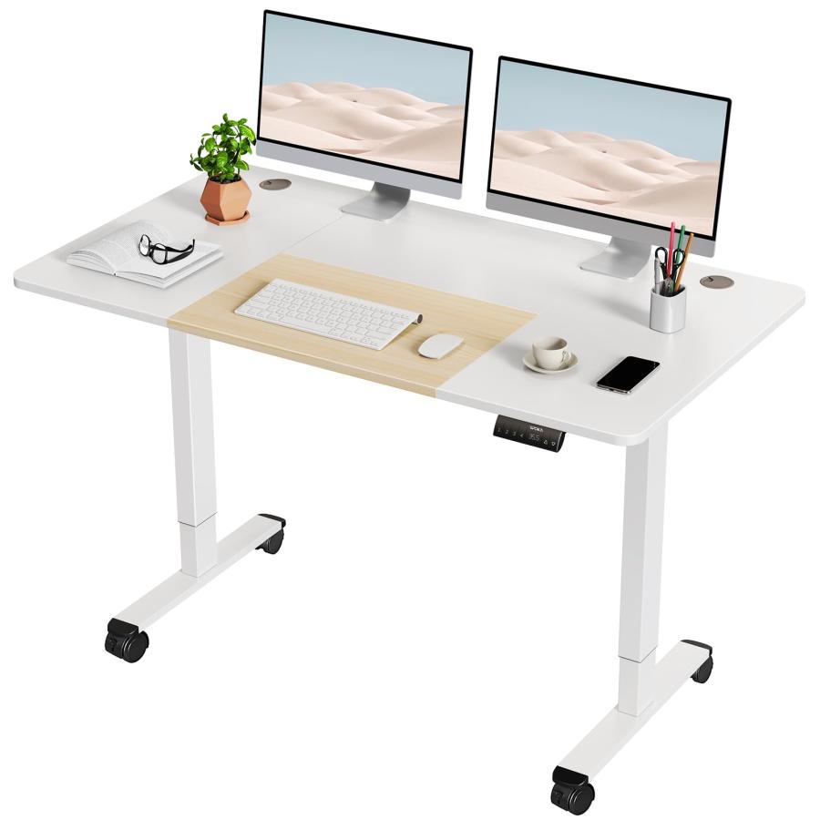 【並行輸入品】WOKA 55 x 28インチ 電動スタンディングデスク 高さ調節可能 スタンドアップデスク メモリーコントローラー付き 調節可能 | ブランド登録なし