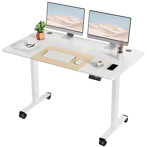 【並行輸入品】WOKA 55 x 28インチ 電動スタンディングデスク 高さ調節可能 スタンドアップデスク メモリーコントローラー付き 調節可能 | ブランド登録なし | 01