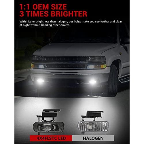 並行輸入品】4X4FLSTC LED フォグランプ 交換用 シボレー シルバラード
