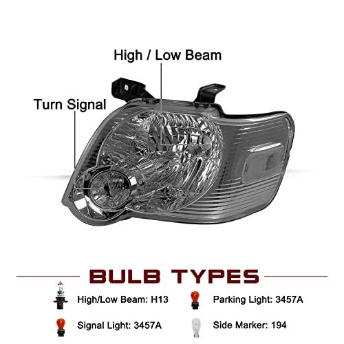 【並行輸入品】JSBOYAT Headlight Assembly Replacement for 2006 2010 Ford Explor_4