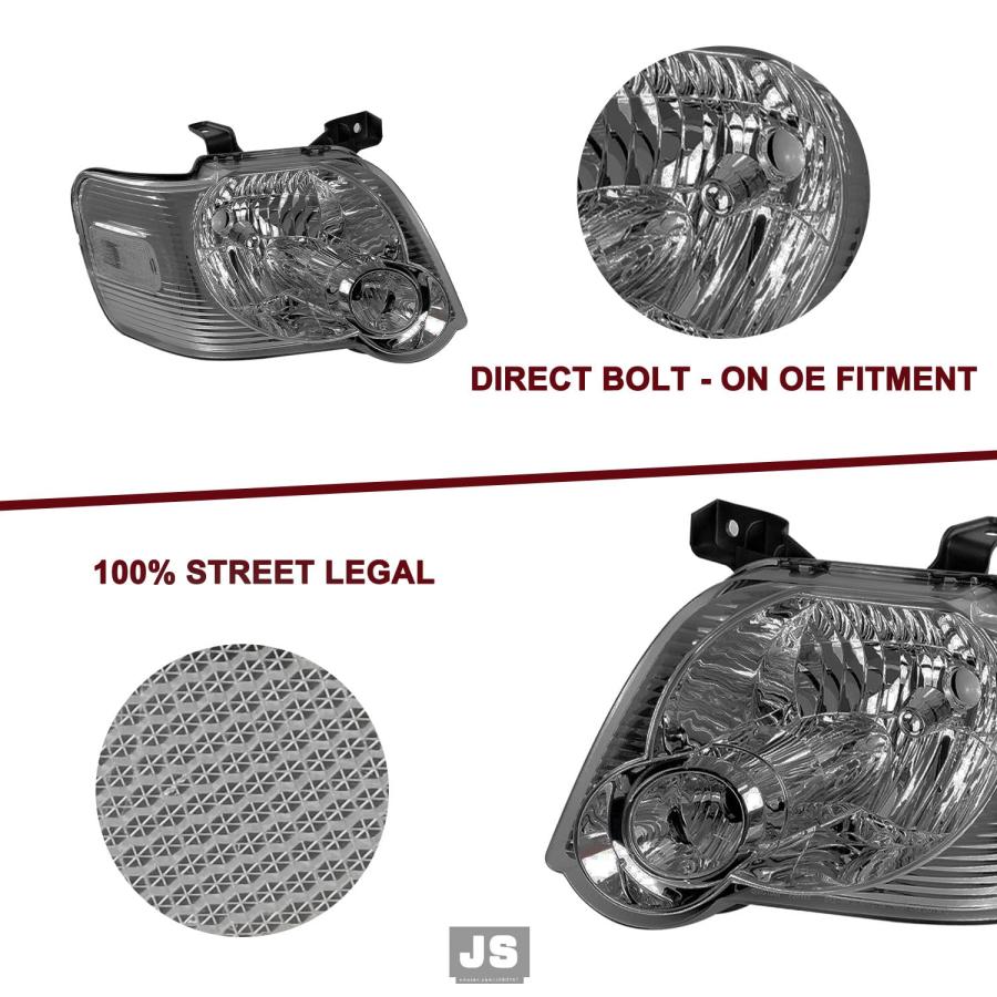 【並行輸入品】JSBOYAT Headlight Assembly Replacement for 2006 2010 Ford Explor_9