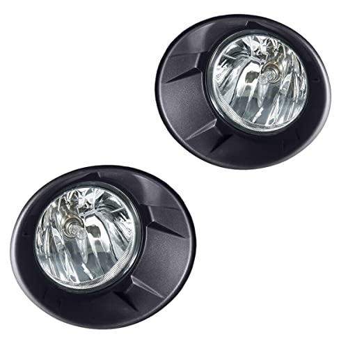 【並行輸入品】ドライビングフォグライトランプ 交換用 シボレーカマロ 2010 2011 2012 2013 ハロゲン電球\u0026ブラックベゼル付きの画像