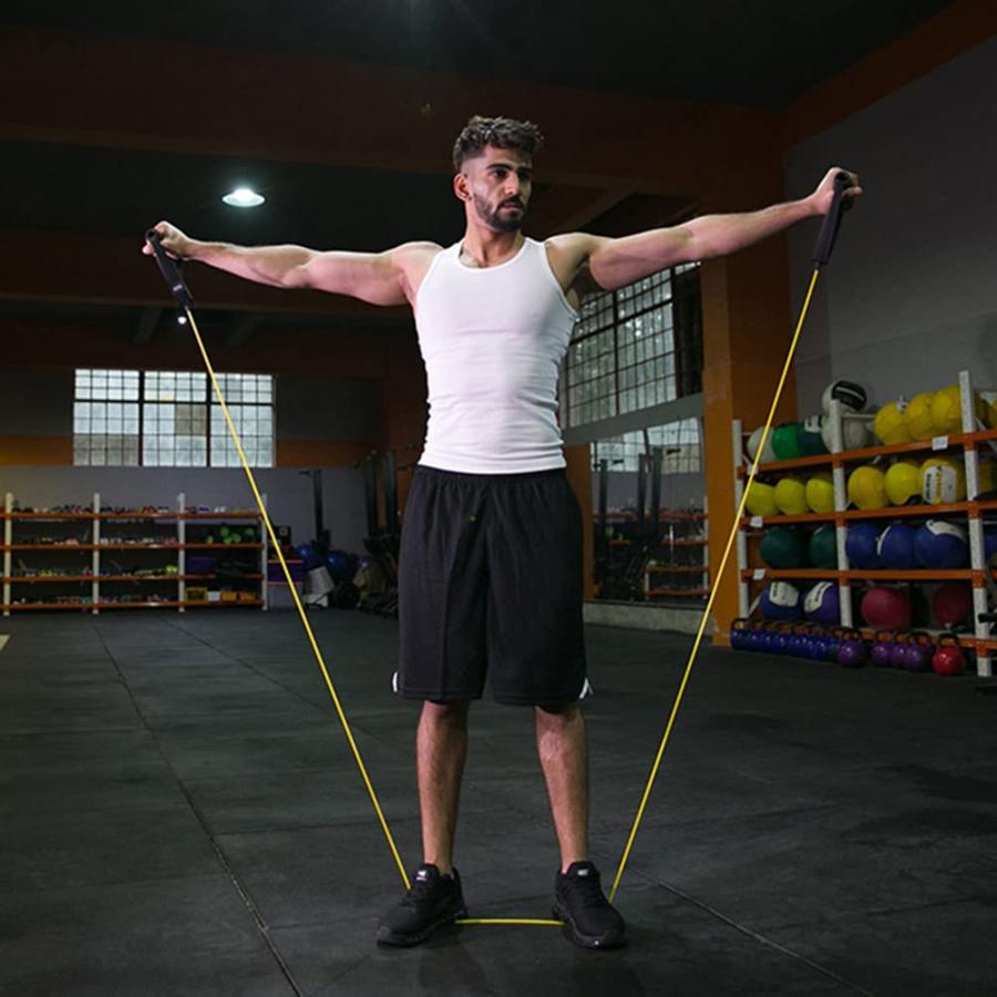 【並行輸入品】Gyrategirl Resistance Exercise Band with Handles Exercise Bandsの画像