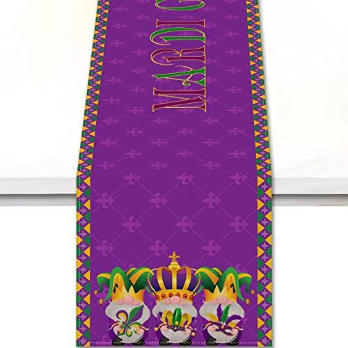 Vohado Mardi Gras Carnival Table Runner Rectangle Table Cover fo 並行輸入品｜import-tabaido｜02