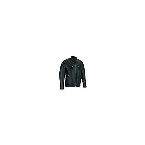 【並行輸入品】Vance Leathers' Men's Cafe Racer Gatsby Black Waxed Lambskin Motの画像