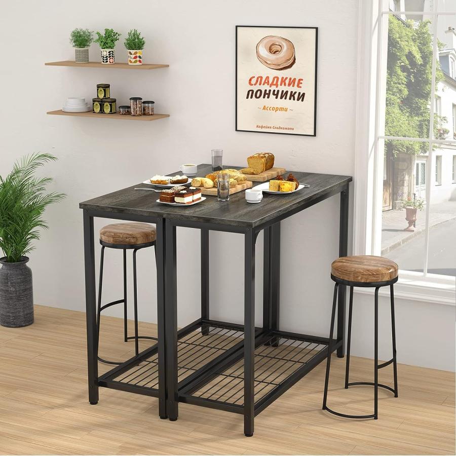 【並行輸入品】Ecoprsio Console Table Sofa Table with Mesh Shelves 2 Tier Entry