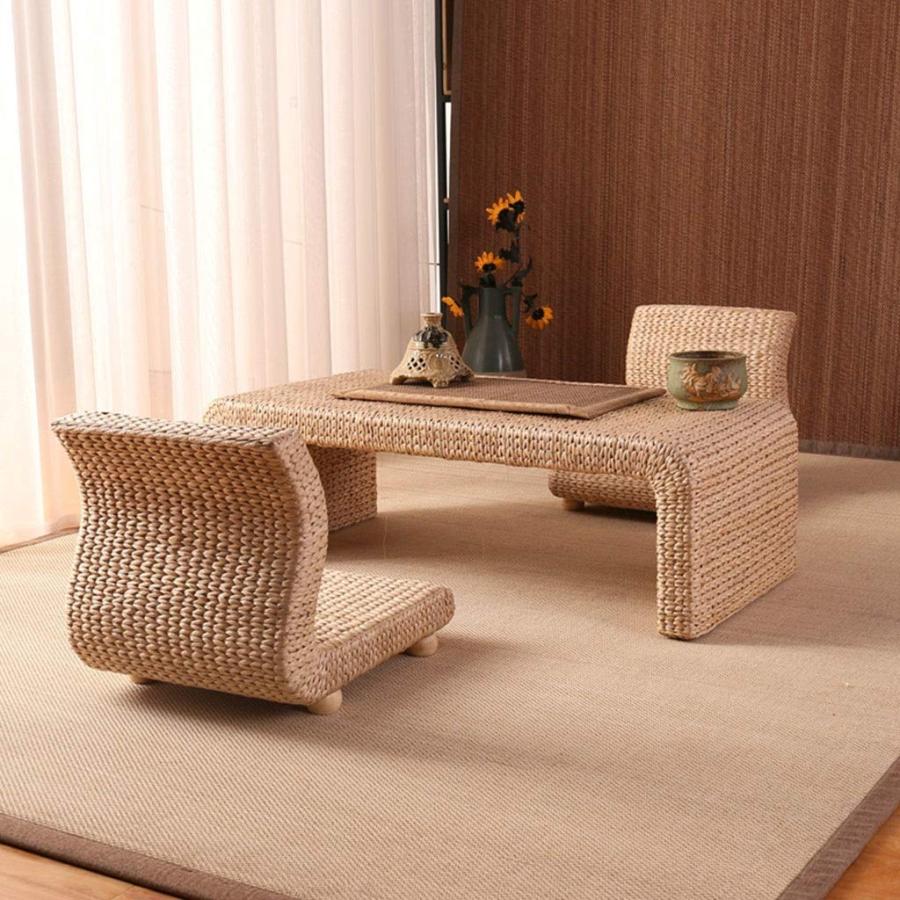 【並行輸入品】MYSGYH XIAOPIN  Living Room Japanese Style Tea Table Work Table_3