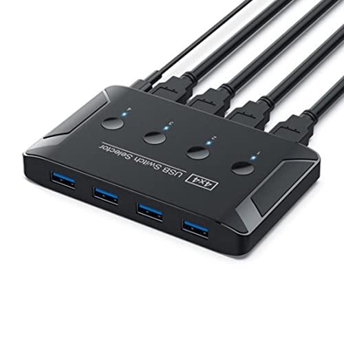 CHENYANG CY KVMスイッチセレクターUSB 3.0 4ポートPCSキーボードマウススキャナープリンターアダプター用の4 並行輸入品｜import-tabaido｜02