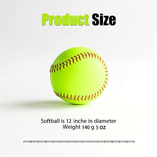 【並行輸入品】GKK Softballs 4 Pack Sports Practice Softballs 12 Inch Slow Pitcの画像