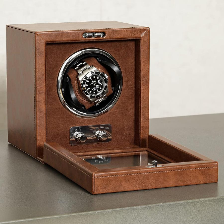 ROTHWELL ウォッチワインダー 2本巻き 独立制御 並行輸入品】ROTHWELL 複数の速度と回転設定を備えた静かなモーターを
