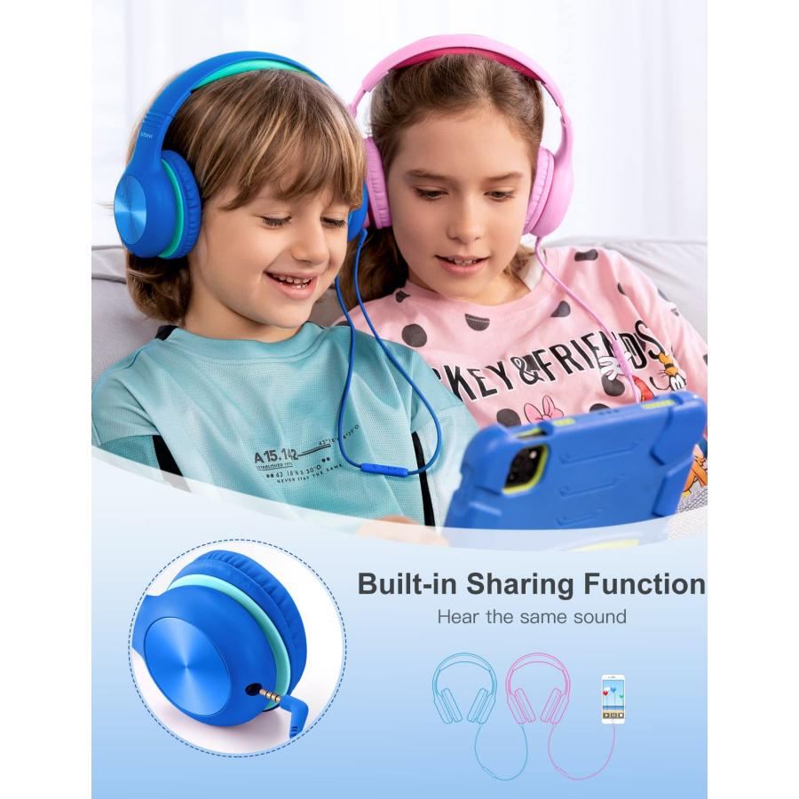 Nabevi Kids Headphones with Microphone, Wired Headphones for Kids 並行輸入品｜import-tabaido｜07