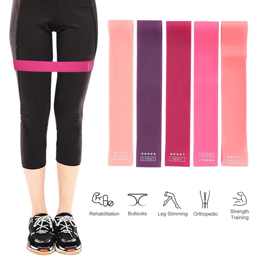 【並行輸入品】BTIHCEUOT Exercise Bands No Odor Fitness Bands Foldable for Buttの画像