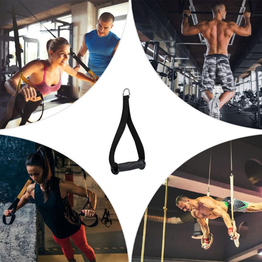 【並行輸入品】LIOOBO Pull Cord Grip Sports Band Handle Resistance Band Handlesの画像