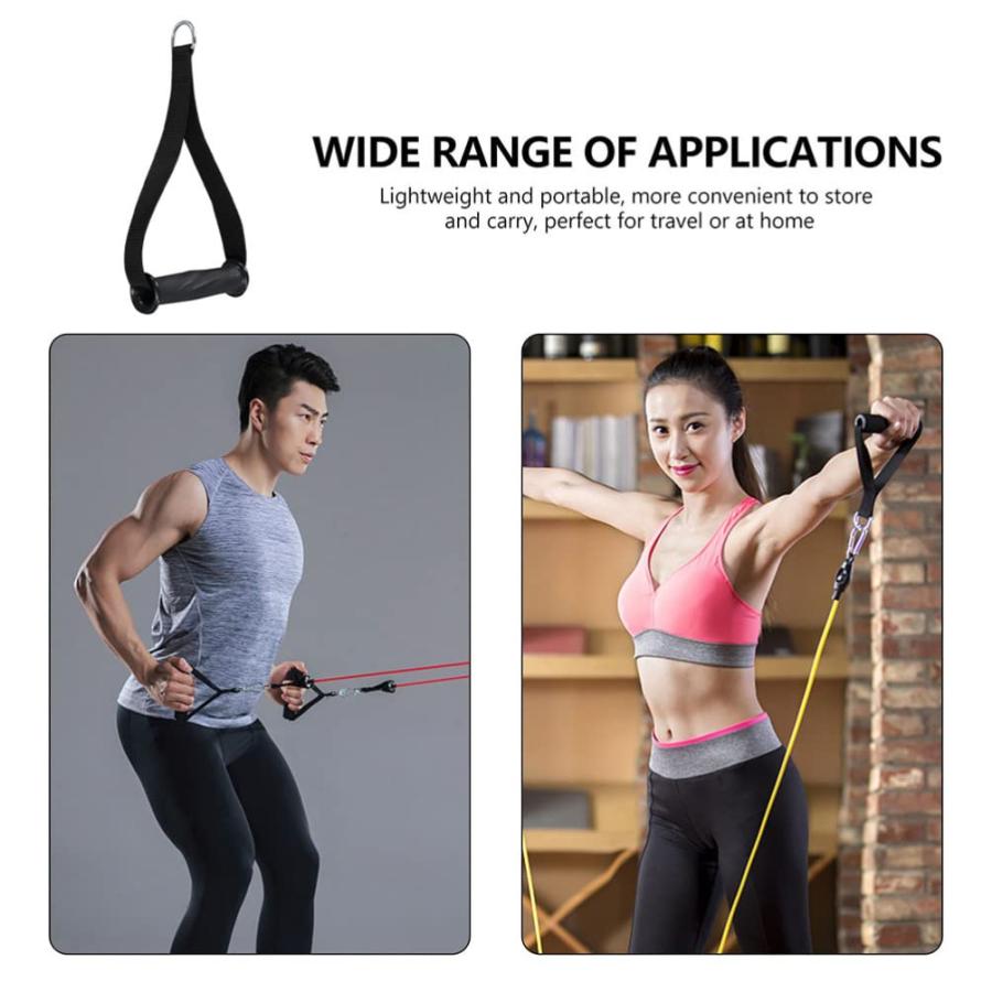 【並行輸入品】LIOOBO Pull Cord Grip Sports Band Handle Resistance Band Handlesの画像