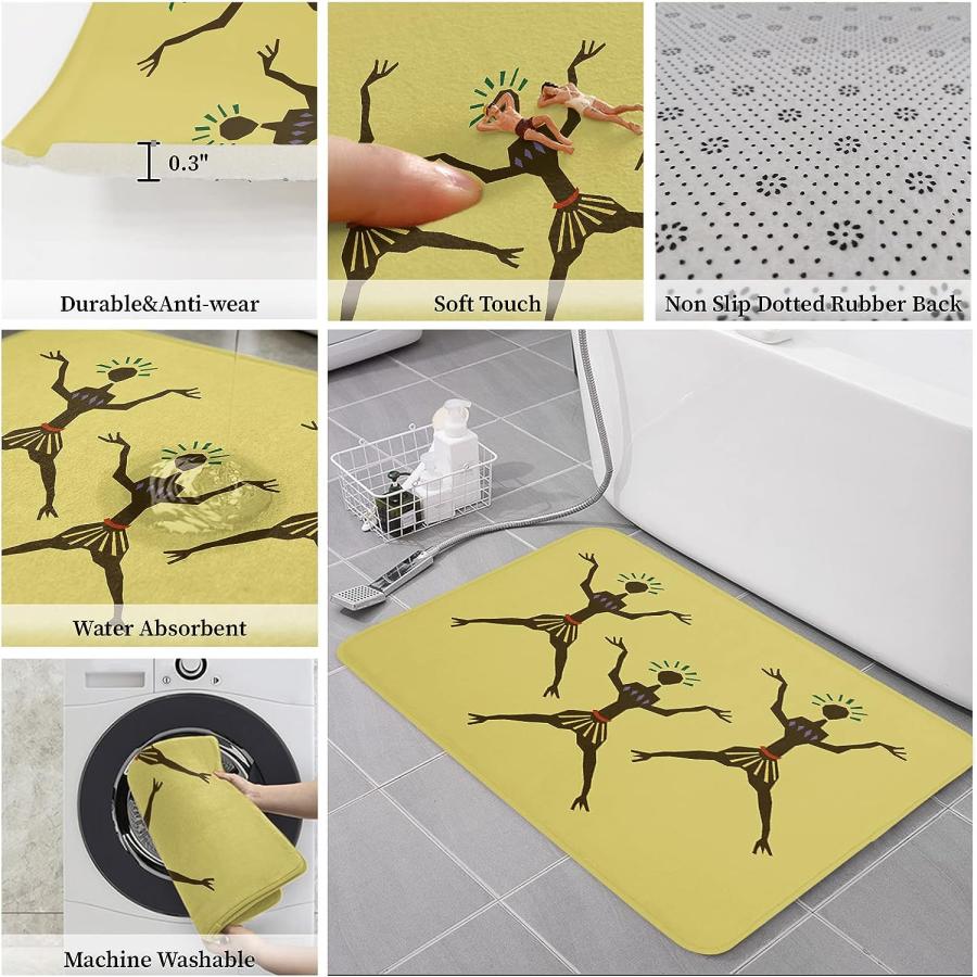 【並行輸入品】T\u0026H XHome Indoor Doormat Front Back Door Mats with Non Slip Backi 並行の画像