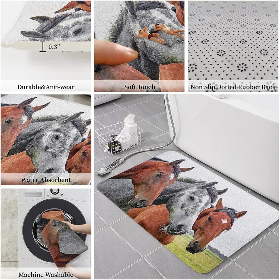 【並行輸入品】Indoor Doormat Front Back Door Mats with Non Slip Backing Close-u 並行の画像