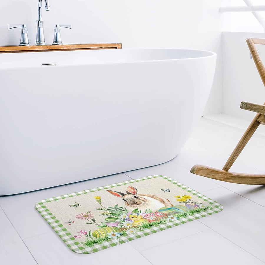 【並行輸入品】Indoor Doormat Front Back Door Mats with Non Slip Backing Easter  並行の画像