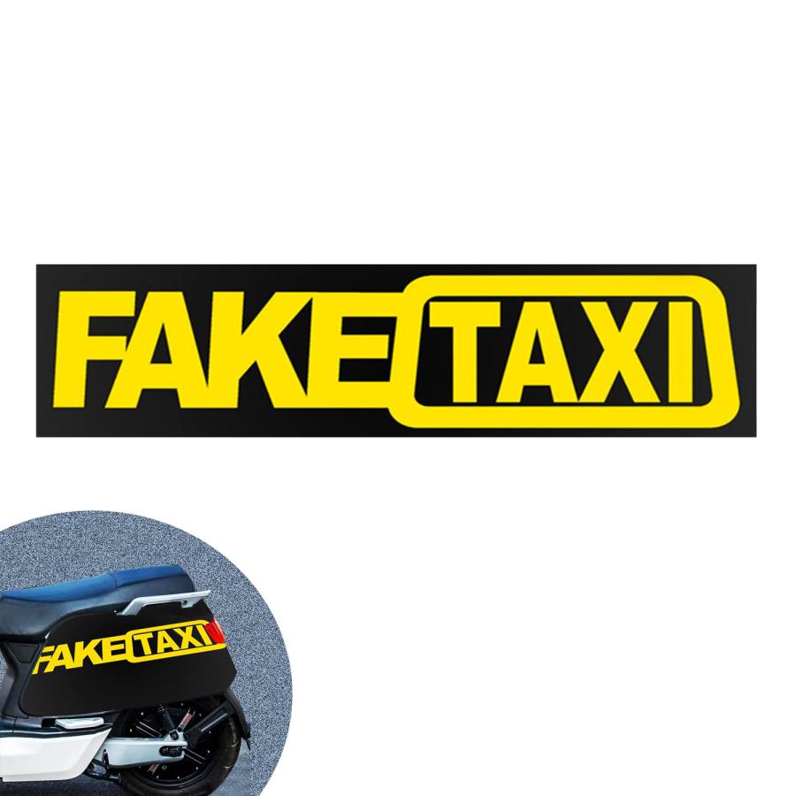 並行輸入品】フェイクタクシー カーステッカー、防水ビニール 面白い