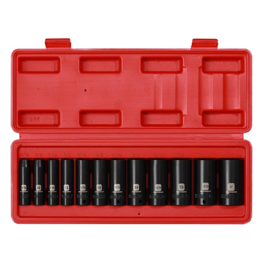 並行輸入品】MIXPOWER 12個 3/8インチ ドライブ ディープインパクト 