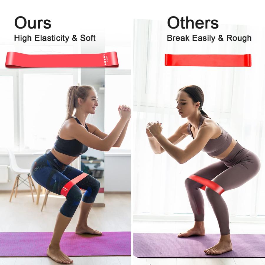 【並行輸入品】エクササイズバンド shishae Resistance Band for Women and Men Workout Bands_9