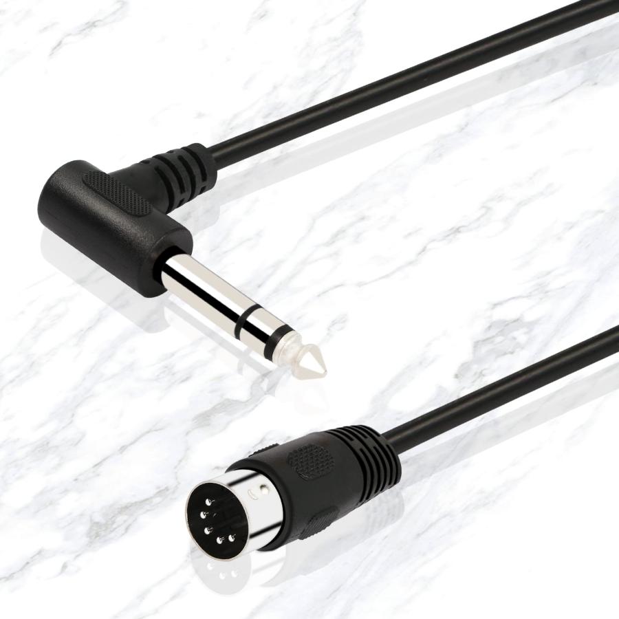 取寄用品 PNGKNYOCN 1/4 Inch to DIN 5 Pin Cable 90 Degree 6.35mm Male to M 並行輸入品