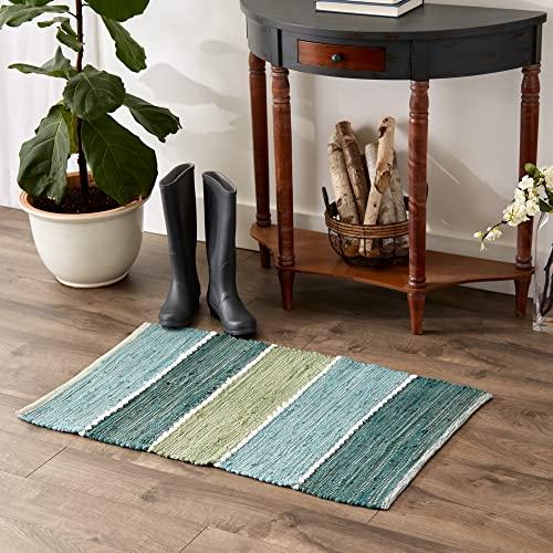 【並行輸入品】DII Chindi Rug Collection， Reversible， Recycled Yarn， Hand Dyed，_4